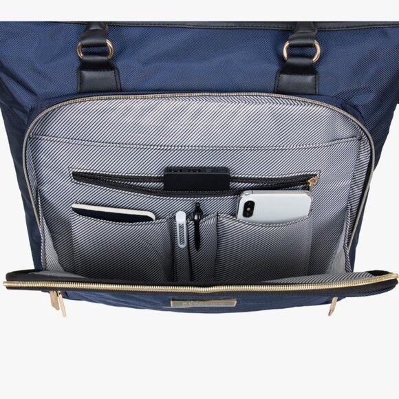 Kenneth Cole Reaction Chelsea Chevron 15" Laptop & Tablet Business Tote - Picture 11 of 12